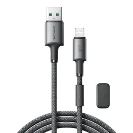 kabel-joyroom-3a-usb-a-lightning-z-organizerem-magnetycznym-12m-szary