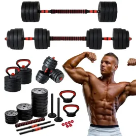 hantle-regulowane-40kg-2x20-16x-talerz-uchwyt-do-pompek-sztanga-kettlebell