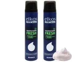 2x-pianka-do-golenia-elkos-fresh-z-witaminami-nawilzajaco-chlodzaca-300ml
