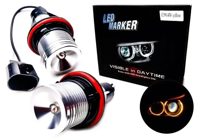 led-markery-w-ringi-zolte-14w-ringi-bmw-e39-e60-e61-e63-e64-e65-stan-opakowania-oryginalne