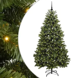 sztuczna-choinka-zielona-z-oswietleniem-led-i-zestawem-bombek-210-cm