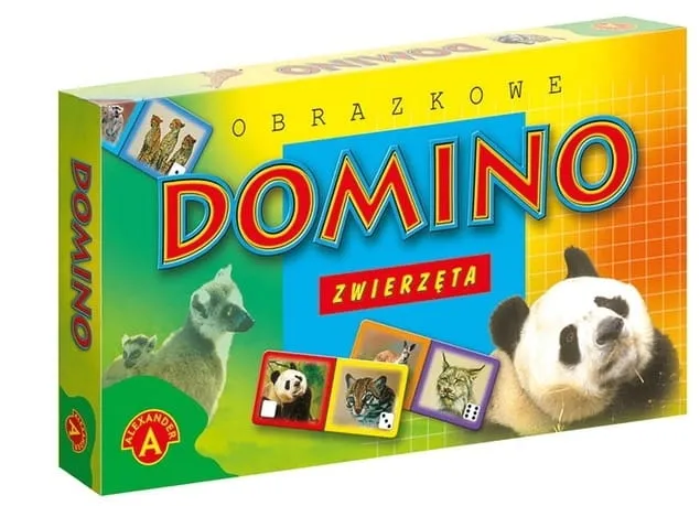 Domino Obrazkowe Zwierzęta Gra Edukacyjna Dla Dzieci Alexander