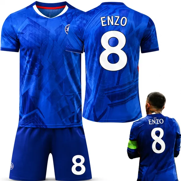 KOMPLET PIŁKARSKI KOSZULKA ENZO FERNANDEZ CHELSEA LONDYN ROZMIARY