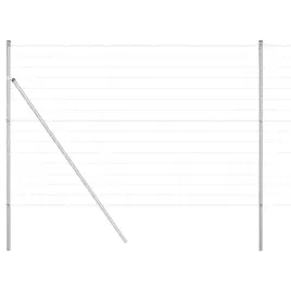 ogrodzenie-z-slupkiem-srebrny-16-x-10-m-stal-i-pvc