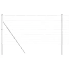 ogrodzenie-z-slupkiem-srebrny-14-x-10-m-stal-i-pvc