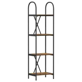 polka-na-ksiazki-dab-wedzony-40-x-30-x-146-cm