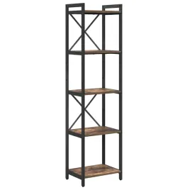 polka-na-ksiazki-dab-wedzony-40-x-30-x-155-cm