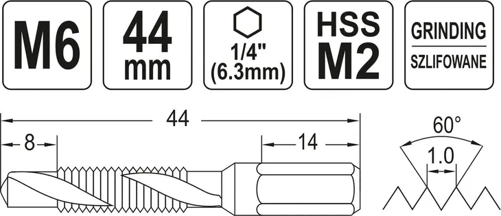 wiertlo-gwintownik-m6-hex-yato-numer-katalogowy-producenta-yt-44843