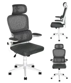 fotel-obrotowy-do-biurka-ergonomiczne-krzeslo-biurowe-szare-siateczkowe