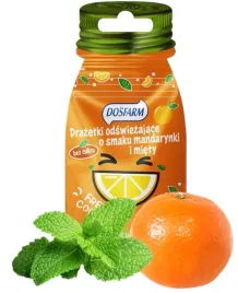 dosfarm-drazetki-odswiezajace-owocowe-mandarynka-mieta-mietowe-cukierki-16g