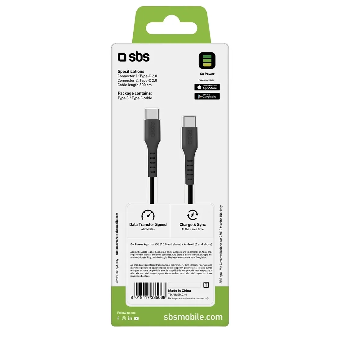 kabel-sbs-tecabletcc3m-usb-c-usb-c-3m-czarny