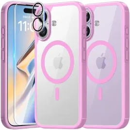 tauri-etui-magsafe-do-iphone-16-bezbarwno-rozowe-szklo-lcd-szklo-aparat