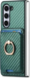 coque-etui-do-samsung-galaxy-z-fold-6-szklo-lcd-portfel-ring-zielone-karbon