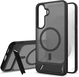 anfire-etui-magsafe-do-samsung-galaxy-s25-fe-stojak-polmatowe-czarne