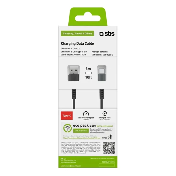 kabel-sbs-tecabletc3mtk-usb-a-usb-c-3m-czarny-dlugosc-przewodu-3-m