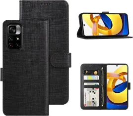 etui-zamykane-czarne-do-poco-m4-pro-z-klapka