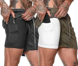 spodenki-meskie-czarne-zielone-2pak-hanerdun-xl