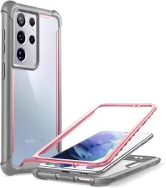 etui-do-samsung-galaxy-s21-ultra-5g-szaro-rozowe-przezroczyste-plecki