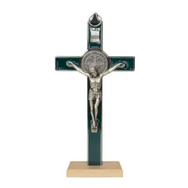 krzyz-sw-benedykta-20-cm-stojacy-zielony