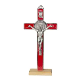 krzyz-sw-benedykta-20-cm-stojacy-czerwony