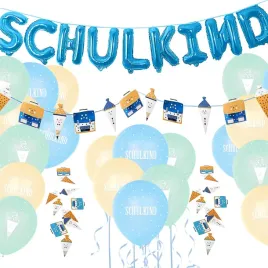 balony-dekoracja-rozpoczecie-szkoly-niebieski