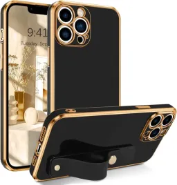 etui-do-apple-iphone-13-pro-max-silikonowe-czarne-zlote-uchwyt