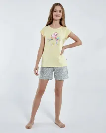 pizama-girl-kids-787-98-parrots-kr-110-116-zolty
