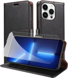 etui-z-klapka-do-apple-iphone-14-pro-czarny-z-ekoskory-szklo-hartowane