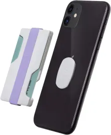 przyklejany-bialy-fioletowy-portfel-na-karty-do-telefonu-minimalistyczny