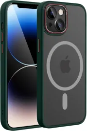 etui-do-apple-iphone-14-case-zielone-bezbarwne-matowe-plecki-magsafe