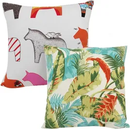 2x-poszewka-na-poduszke-45x45cm-dekoracyjna-wzorzysta-liscie-konie-bawelna