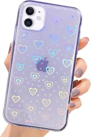 etui-do-apple-iphone-11-case-silikonowy-fioletowy-holo-serduszka-a2111