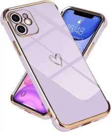 etui-do-apple-iphone-11-pro-silikonowe-fioletowe-plecki-zlota-ramka