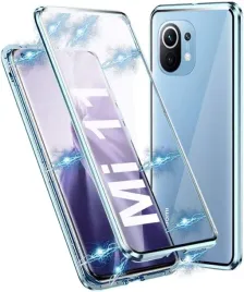 etui-pokrowiec-do-xiaomi-mi-11-ramka-bumper-zamykana-niebieska-ramka-case