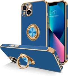 etui-do-apple-iphone-13-granatowe-zlota-ramka-pierscien-wytrzymale-ochronne
