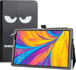 etui-teclast-p10hd-czarne-napis-don-t-touch-me-zamykane-z-klapka-solidne