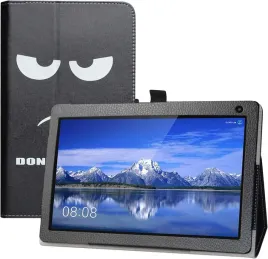 etui-fusion5-104bv2-pro-czarne-napis-don-t-touch-me-zamykane-z-klapka