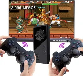 retro-konsola-arcade-hdmi-czarna-12000-gier-64gb-pamieci-2x-pad-kontroler
