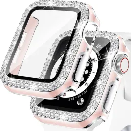 etui-do-zegarka-apple-watch-4-5-6-40mm-rozowo-srebrne-z-diamencikami-case