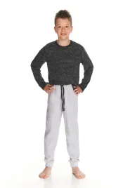pizama-chlopieca-vito-2826-dr-r-122-140-sale-128-czarny-melange