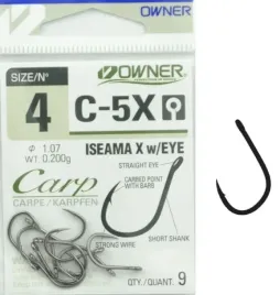 nr-4-haczyki-owner-c-5x-iseama-x-karpiowe-kute-wzmocnione