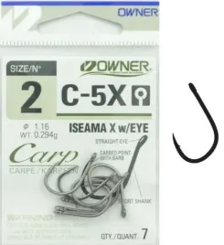 nr-2-haczyki-owner-c-5x-iseama-x-karpiowe-kute-wzmocnione