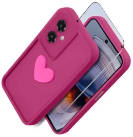 etui-do-motorola-moto-g55-5g-silikonowe-matowe-serce-szklo-na-ekran