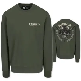 pitbull-west-coast-meska-bluza-bez-kaptura-para-bellum-ciemnozielona-3xl
