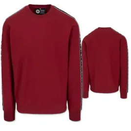 pitbull-west-coast-meska-bluza-bez-kaptura-tape-nugget-bordowa-burgundy-xxl