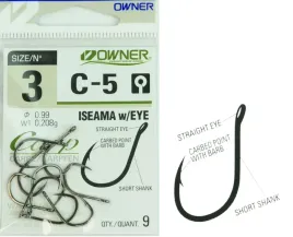 nr-3-haczyki-owner-c-5-iseama-karpiowe-kuty-hi-carbon