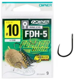 nr-10-haczyki-owner-method-feeder-hook-fdh-5-kuty-hi-carbon-bezzadziorowe