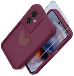 etui-do-motorola-moto-g55-5g-silikonowe-matowe-serce-szklo-na-ekran