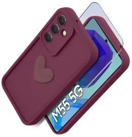 etui-do-samsung-m55-5g-silikonowe-matowe-serce-szklo-ochronne-na-ekran-9h