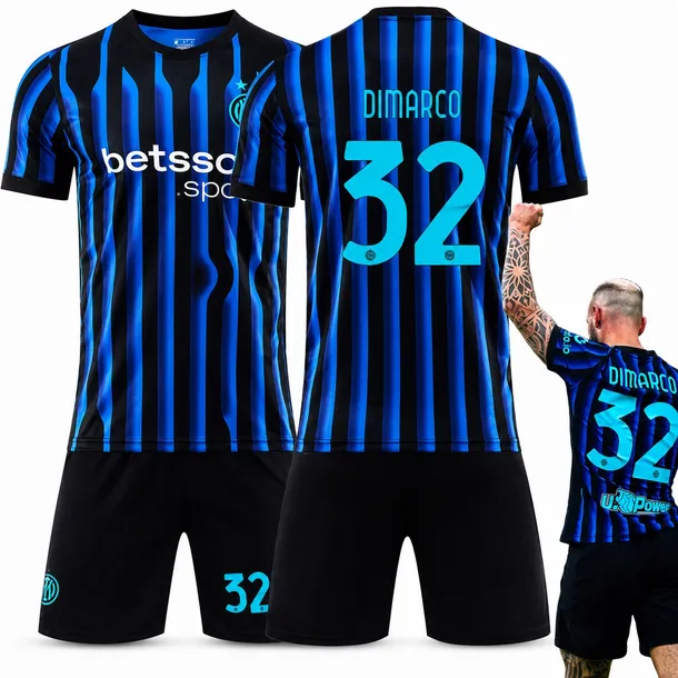 KOMPLET PIŁKARSKI KOSZULKA FEDERICO DIMARCO INTER MEDIOLAN ROZMIARY